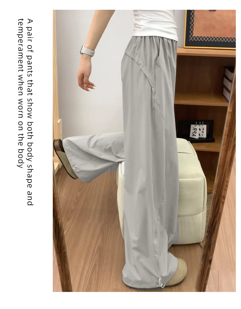 Cargo Pants Womens Dame All-Season Cotton Slim Jogging Running Sweat-Absorbing Stretchy Elasticity Breathable Elastic Waistband