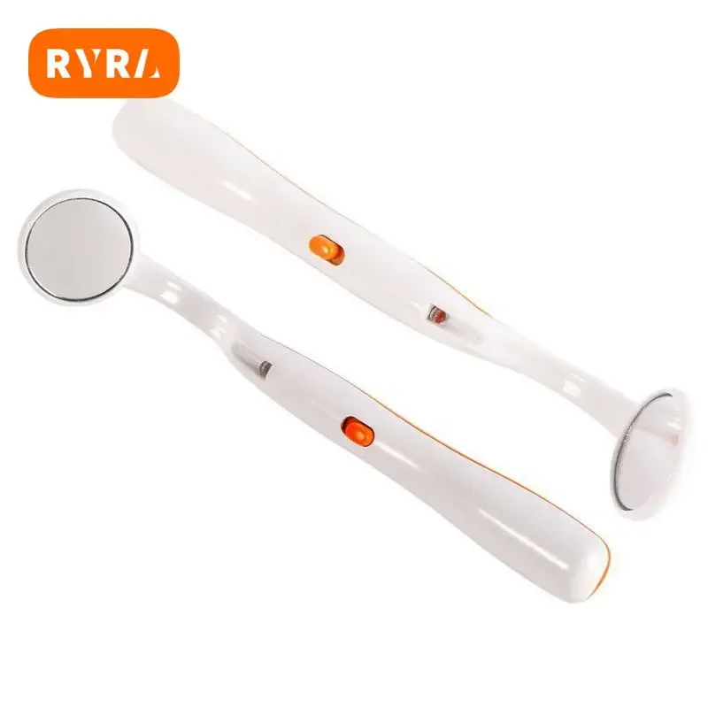 LED Light Super Bright Mouth Mirror Dentist Teeth Hygiene Oral Cleaning Check Tool Anti-fog Reusable Dentist Illuminated Mirror