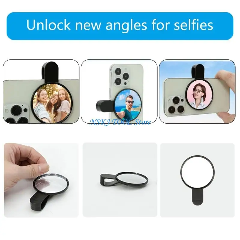 

L8RC Selfie Mirror for Back Camera Phone Reference Mirror Selfie Reflector Selfie Art