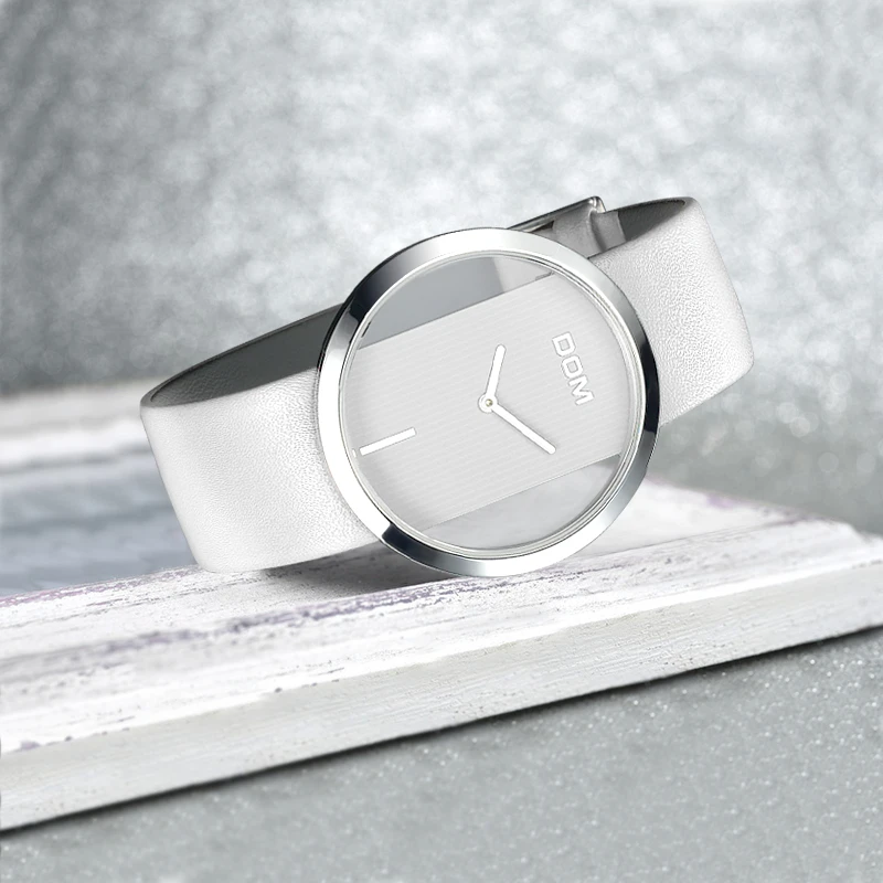 DOM Mulheres Relógios Japão Quartz Movimento Qualidade À Prova D' Água Senhoras De Luxo Relógio De Pulso Moda Simplicidade Relogio Feminino