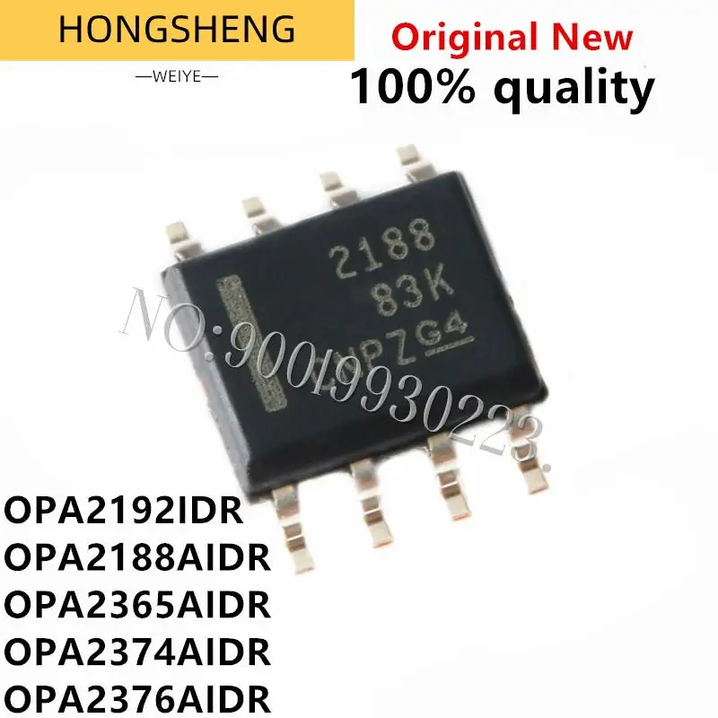 10 pçs/lote OPA2188AIDR 2188 OPA2188 OPA2365AIDR O2365A OPA2374AIDR 2374A OPA2376AIDR 2376 OPA2192IDR OPA2192 2192 Chipset IC