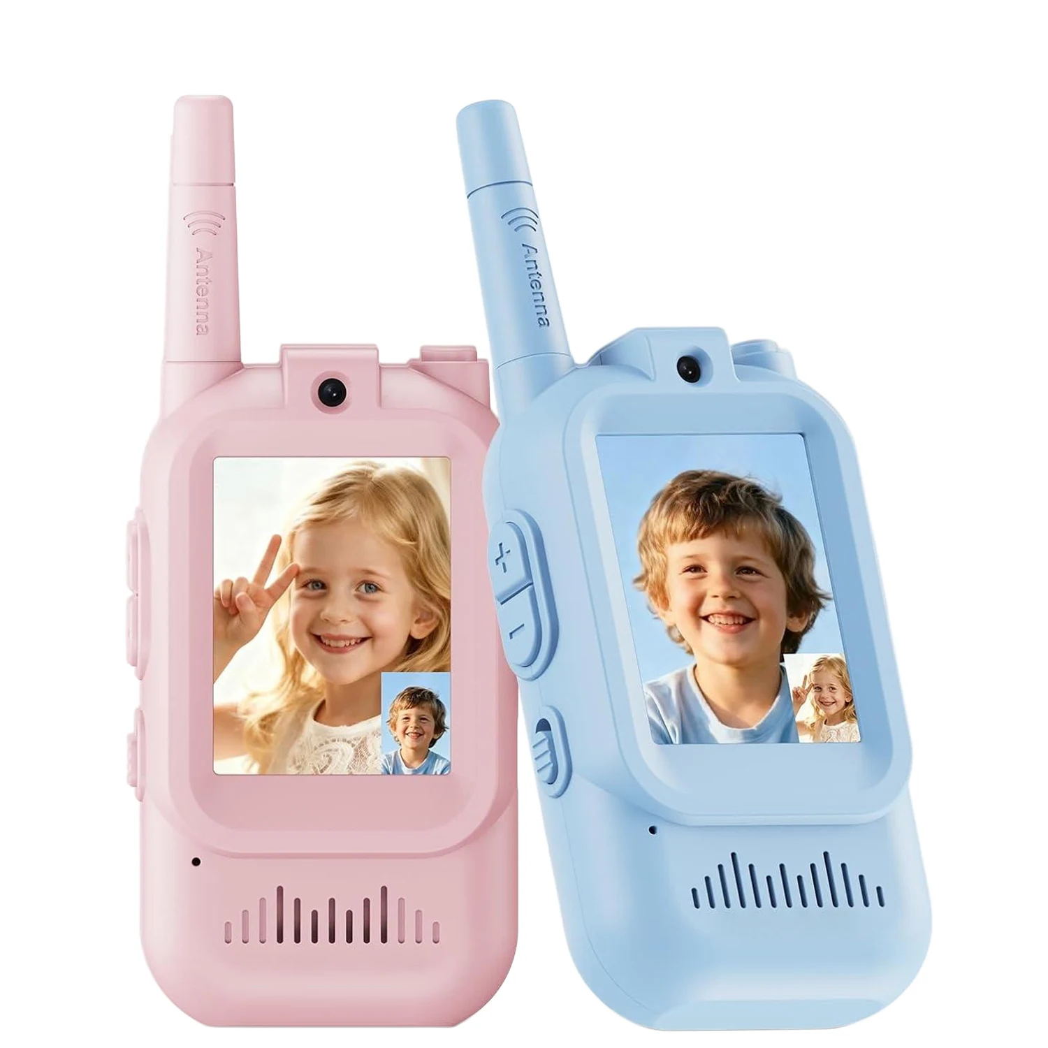 2 قطعة JK200 الاطفال فيديو إنترفون اسلكية تخاطب شاشة لطيف سهلة الاستخدام قابلة للشحن عيد الميلاد عيد ميلاد لطيف هام راديو للهدايا #1