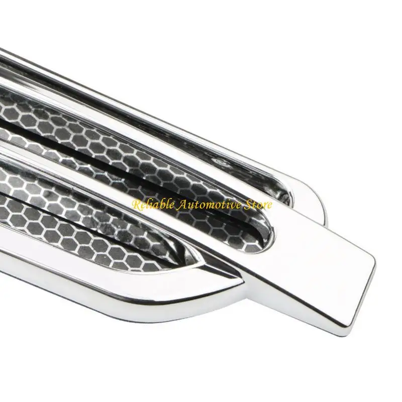 M68B 2 Pcs/Set Car Vent Hood Car Bonnet Air Grille Bonnet Vent Cover ABS Easy Mounting