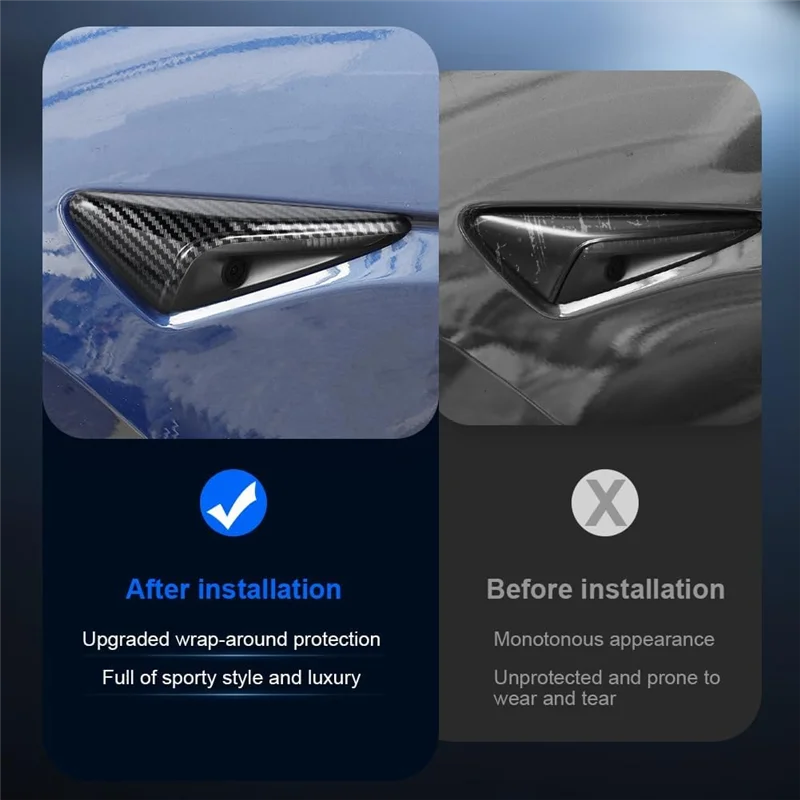 

Накладка на боковое крыло камеры для Tesla Model 3 Highland 2024, крышка указателя поворота Model 3+, защитная крышка боковой камеры