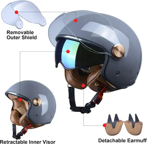 8 best sales Vespa-hjälm - №4