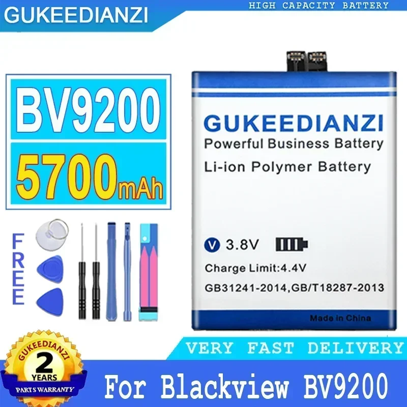 

Запасная аккумуляторная батарея большой емкости 5700 мАч Li556578JLY для Blackview BV9200,
