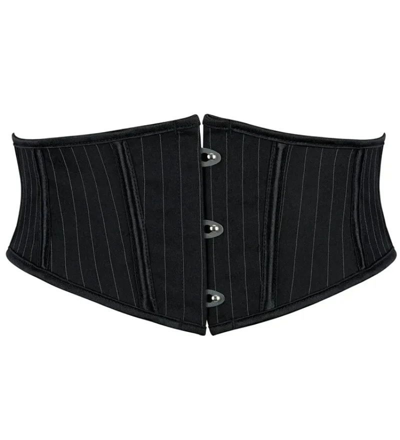 

Корсет под грудью в черную полоску, сексуальные бюстье для похудения, формирователь тела для женщин, пояс на шнуровке, тренажер для талии
