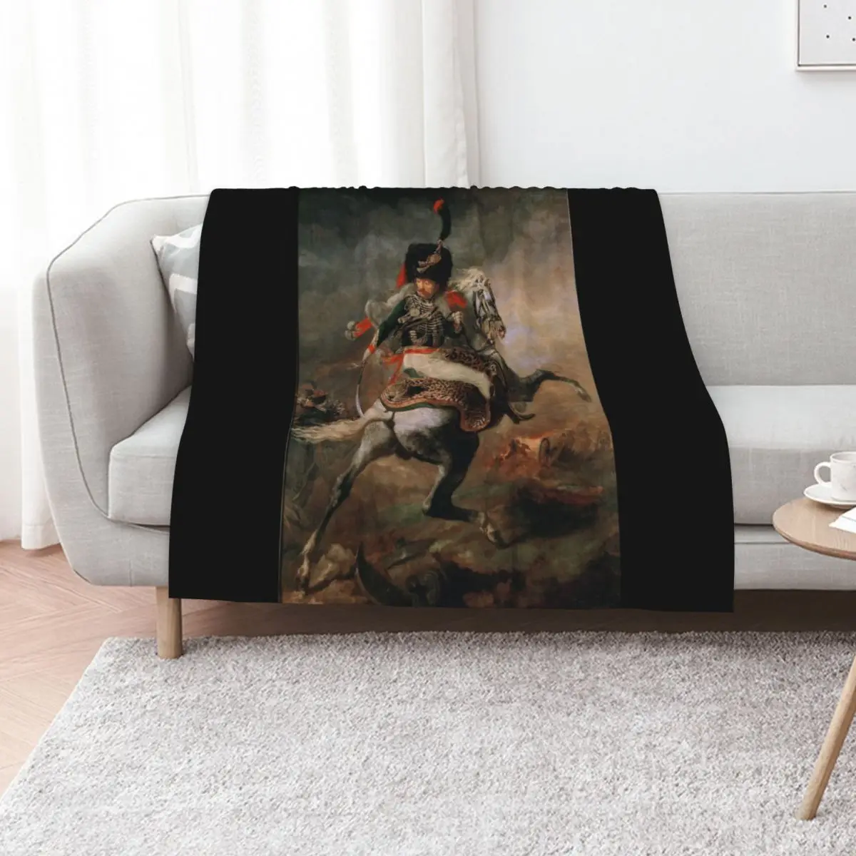 The Charging Chasseur (Ge?ricault) Throw Blanket wednesday Decorative Sofas Flannel Giant Sofa Luxury Thicken Blankets