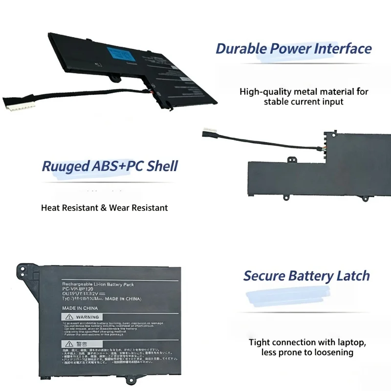 Applicable for NEC LaVieGN10R7/9A PC VP BP120 PC VP BP126 Laptop Battery 3166mah Large Capacity Long‑Lasting Battery Life