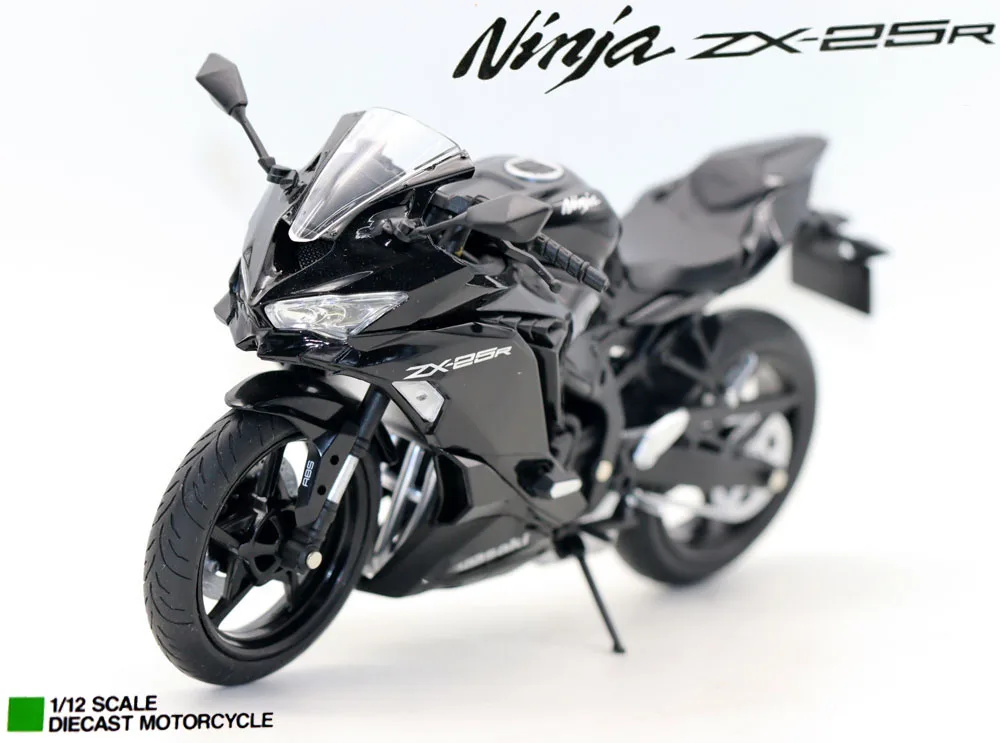 

Новый мотоцикл масштаб 1/12 Ninja ZX-25R мотоцикл литой под давлением сплав игрушки модель для коллекции подарок