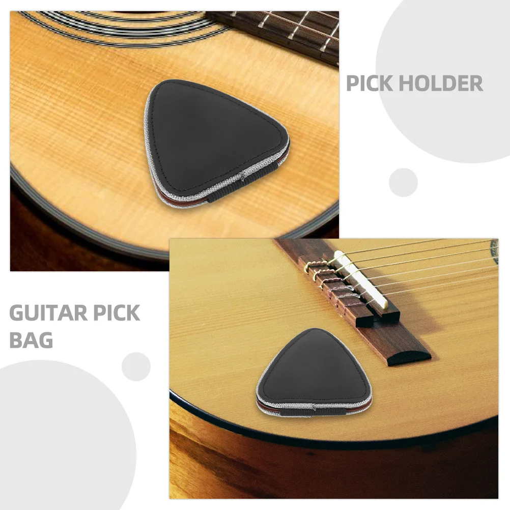 

Picks Holder Guitar Pick Bag Heavy Duty Oxford Material Portable Storage for Professional Players Musician Accessory Gear