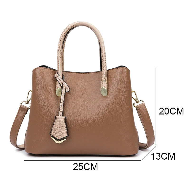 Vintage damskie 3-warstwowe designerskie torby na ramię Crossbody 2024 damskie wysokiej jakości Messenger Sac luksusowe damskie torebki na zakupy