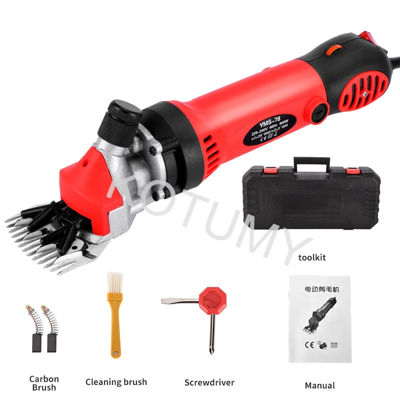 Electric Sheep Goat Shearing Machine 6 Gears Speed 9/13 Teeth Clipper Farm Shears Cutter Wool Scissor 220V/110V