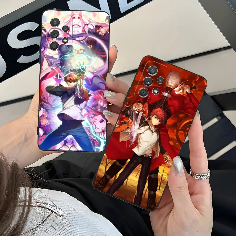 مصير البقاء ليلة Shirou Emiya قضية الهاتف لسامسونج غالاكسي A56 55 54 53 52 51 36 35 34 23 16 15 5 جرام غطاء ملون فاخر جميل #1