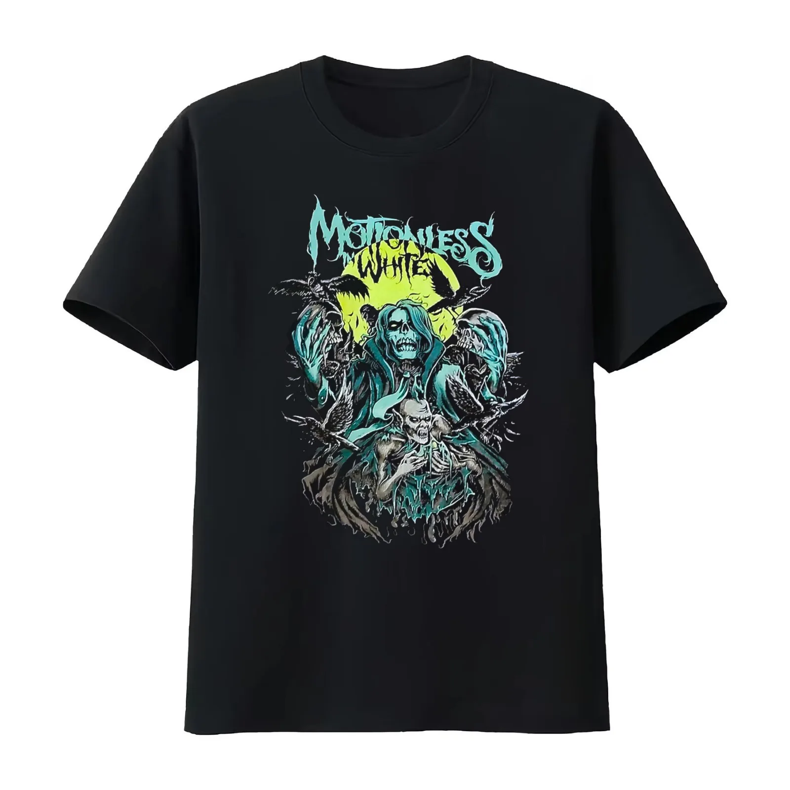 MOTIONLESS IN WHITE BAND T-Shirt Summer Casual Cotton Tee Oversized Streetwear Tops Vintage Graphic Print Unisex Men Women