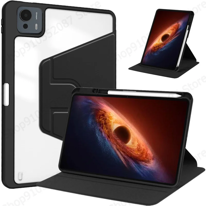 For Honor Magicpad 4 Case with Pencil Holder 360 Rotating Acrylic Stand Tablet Funda For Honor Magic Pad 4 Case 12.3 inch 2026