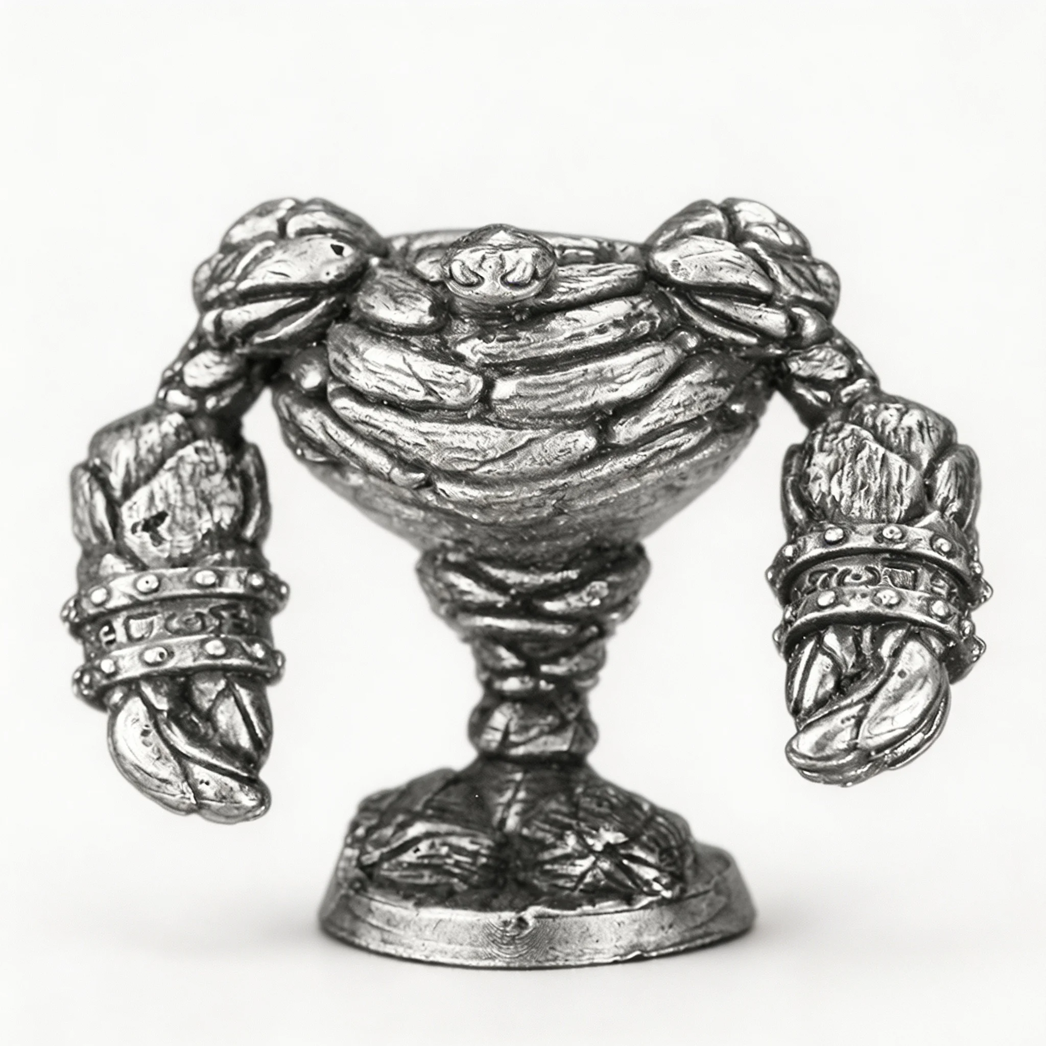 Nickel‑silver Metal Monster Elemental Creature Soldier Model Tabletop Wargaming Figurine Ornament Miniature Hand‑painted Figure