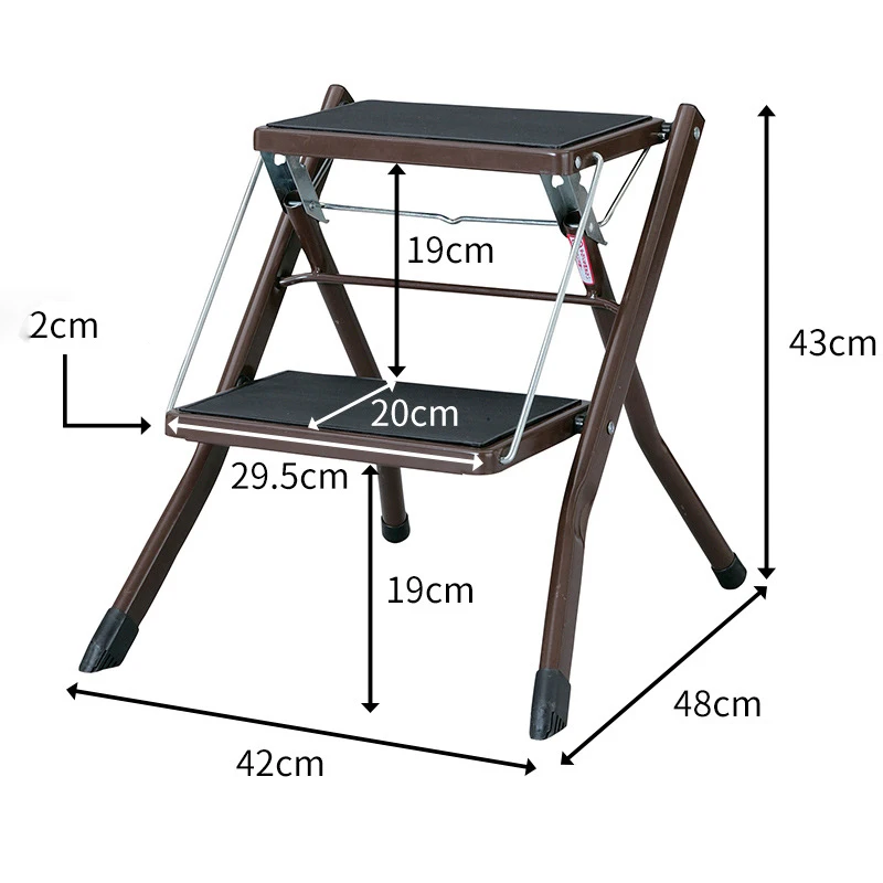 Folding Step Stool Thickened Household Kitchen Ladder Stool Dual-use Portable Car Wash Wash Foot Stool Ladder for Home