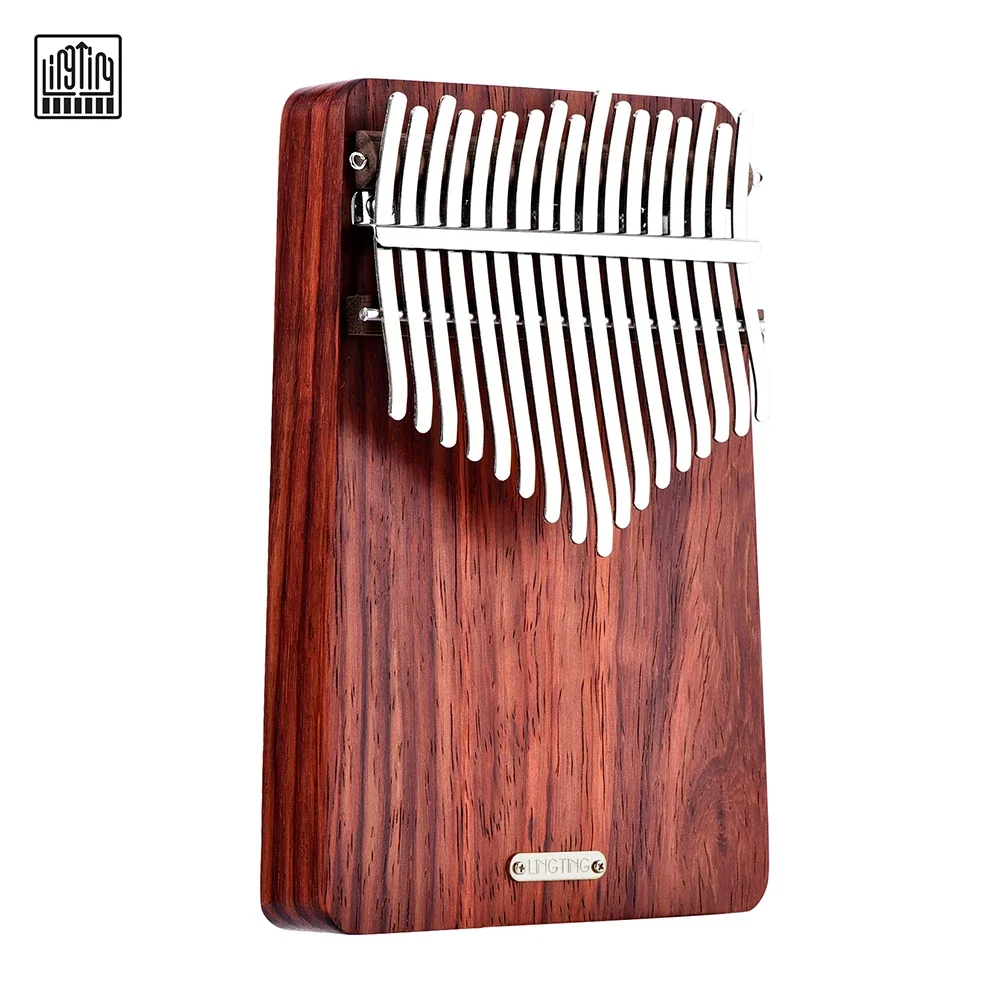 LINGTING Kalimba 17 Key Portable Thumb Piano Professional Kalimbas Beginner Music Keyboard Musical Instrument with Accessories