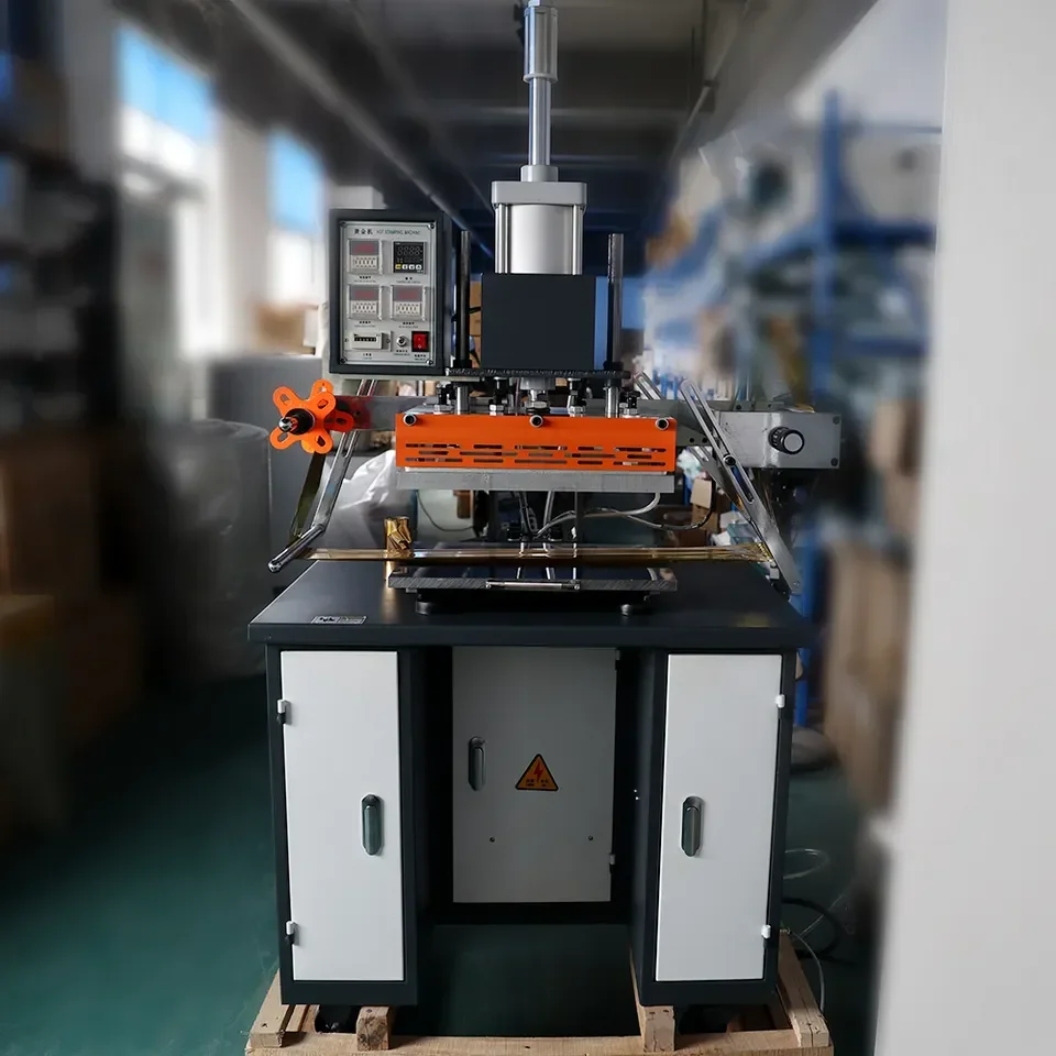 JD-350 Pneumatic Hot Stamping Machine 350*500mm Large Area 220V Flatbed Printer New Condition with Heat Press Logo