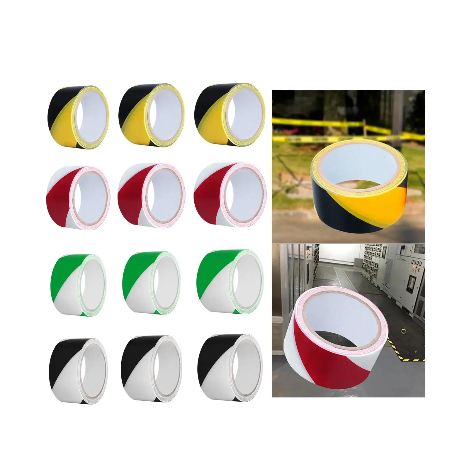 شريط أمان PVC عالي الجودة للمعدات والأنابيب - طول 18 مترًا