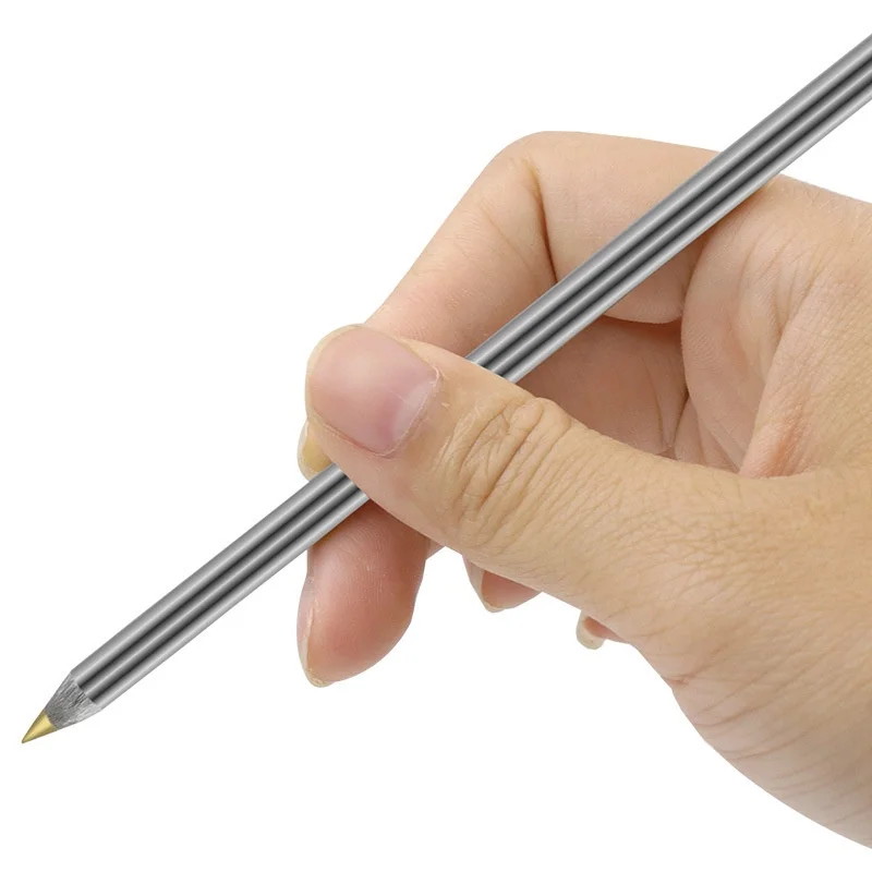 Carbide Scriber Pens Alloy Scribe Pen Metal Wood Glass Tile Cutting Marker Pencil Woodworking Hard Metal Lettering Hand Tool