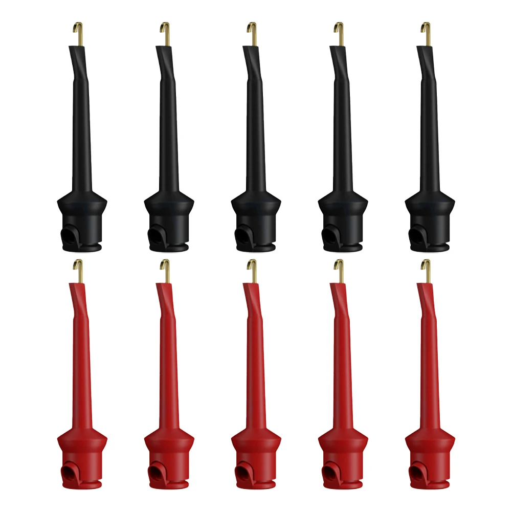 Copper for mini Grabber for Multimeter Test DIY Strong Wear Resistance Safe Insulation Convenient 4mm Fishhook Needle