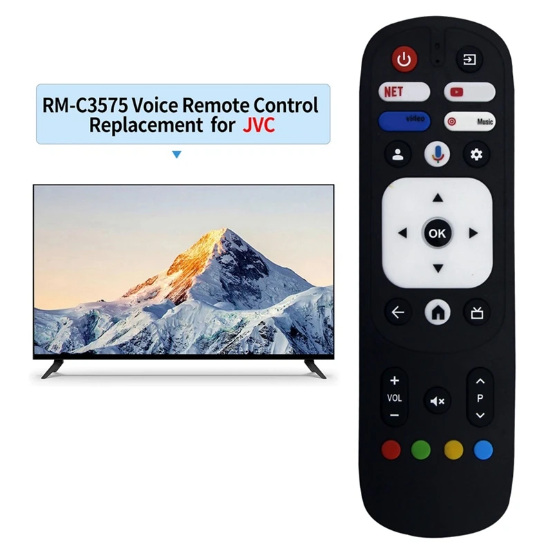 Remplacement de télécommande de RM-C3575 RM-C3291 pour TV JVC, sans voix