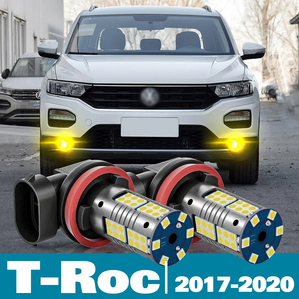 

2pcs LED Fog Light For VW T-Roc TRoc Accessories 2017-2020 2018 2019