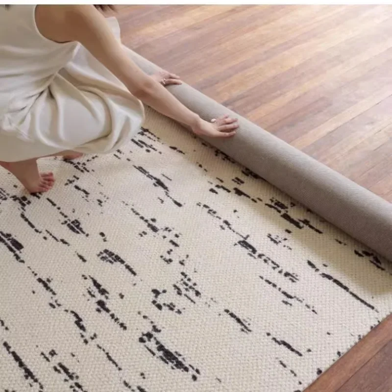 سجادة كبيرة من الأرز السويسري ، صوف مستورد ، فرنسي ، بسيط ، غرفة معيشة ، فاخرة خفيفة ، غرفة نوم ممتازة ، سجادة دراسة ، قصر حديث ، 400 × 500 سم