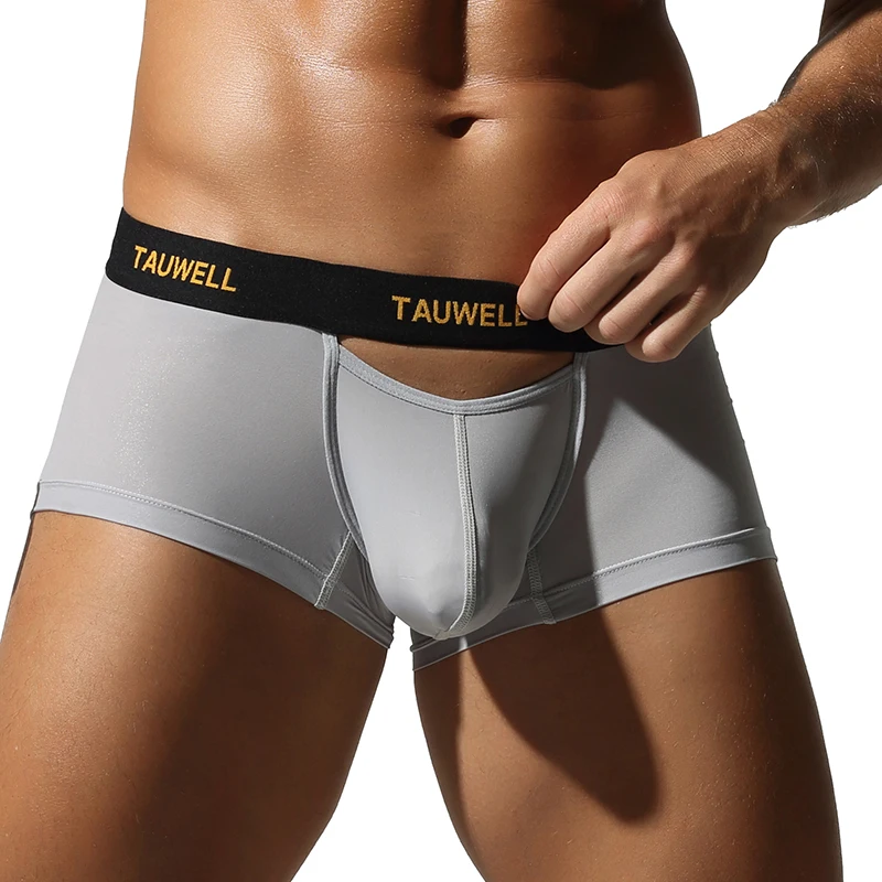 

Новый бренд TAUWELL, мужские нейлоновые сексуальные трусы-боксеры с низкой посадкой, модель 26203