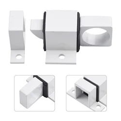 Door Latch Aluminum Alloy Security Automatic SASH Door Spring Bounce Lock Square Self-closing Bolt Spring Thumb Lock