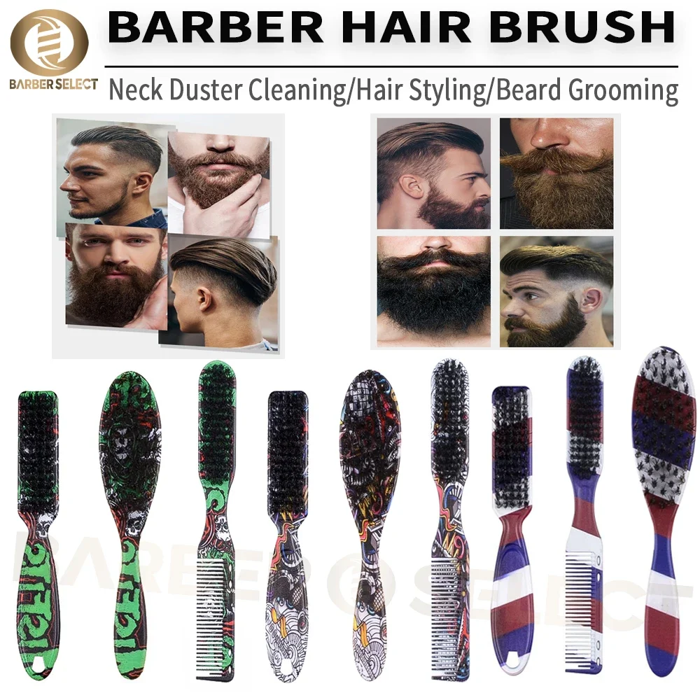 NEW Barber Hair Cleaning Brush Men Beard Brush Professional Hairdressing Neck Duster Broken Hair Remove Tools Barber Accessories