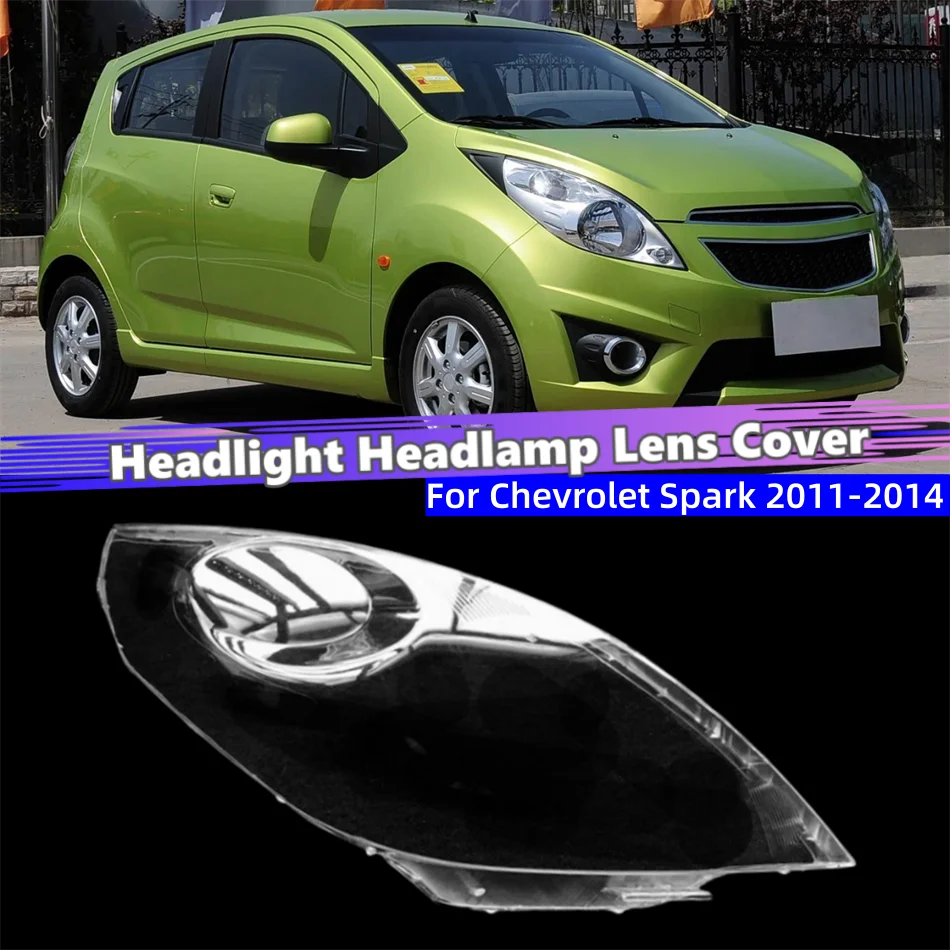 

For Chevrolet Spark 2011 2012 2013 2014 Accessories Lampcover Caps Headlights Cover Car Front Headlight Lens Cover Lights Shell