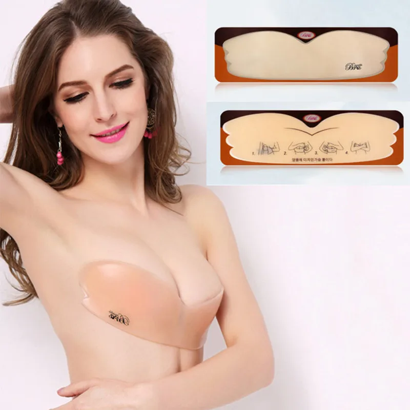 Sexy Wireless Strapless Adhesive Bras For Women Push Up Stick On Bra Silicone soutien gorge Invisible Bra plak bh