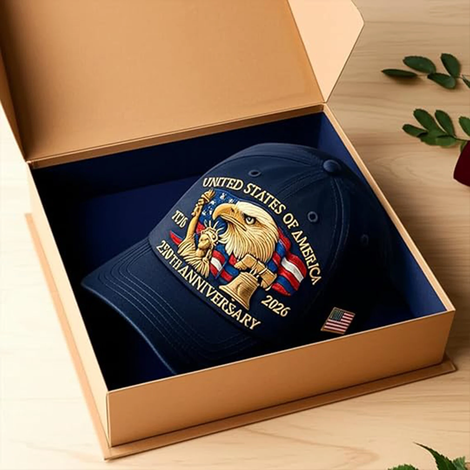 Breathable Patriotic Baseball Cap US 250th Anniversary Cap Retro Washed Versatile Patriotic Cap US 250th Anniversary Tribute Hat image 5