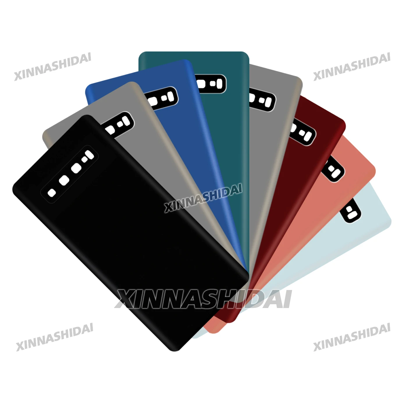 100 % brandneue Glas-Akku-Rückabdeckung mit Kameraobjektiv – Gehäuse für die hintere Tür für Samsung Galaxy S10 Plus G975F/G9750 – Detail 1