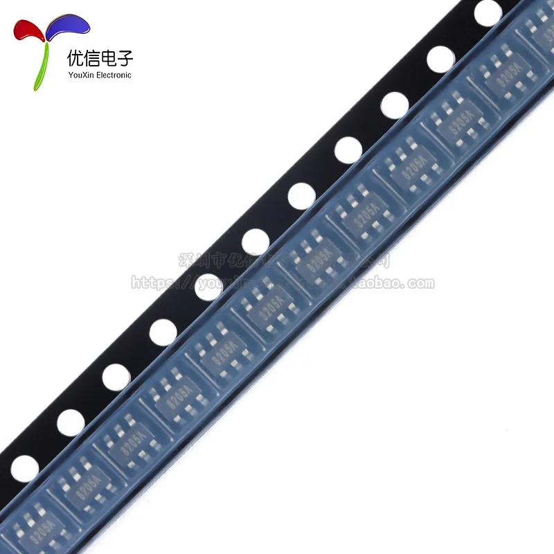 Originele Echte Umw 8205a Sot-23-6 20V/5a Dual N-Channel Mos (Veldeffect Transistor) Chip