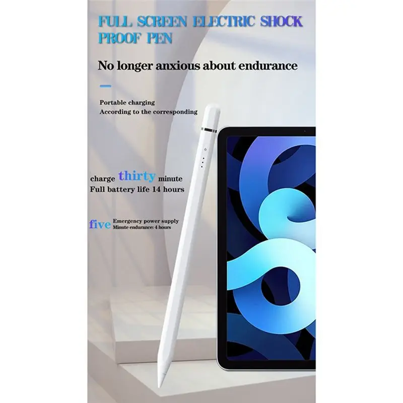 

For Apple/iPad Pencil Magnetic Suction Capacitor Flat Instead of Stylus Hand Writing Pen with Type-C Interface Charging