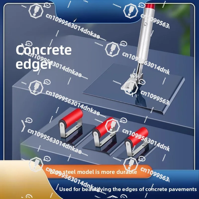 Pavement Concrete Trimmer, Highway Edging Trowel, Ground Edging Device, Blue Steel Cement Road Trimmer
