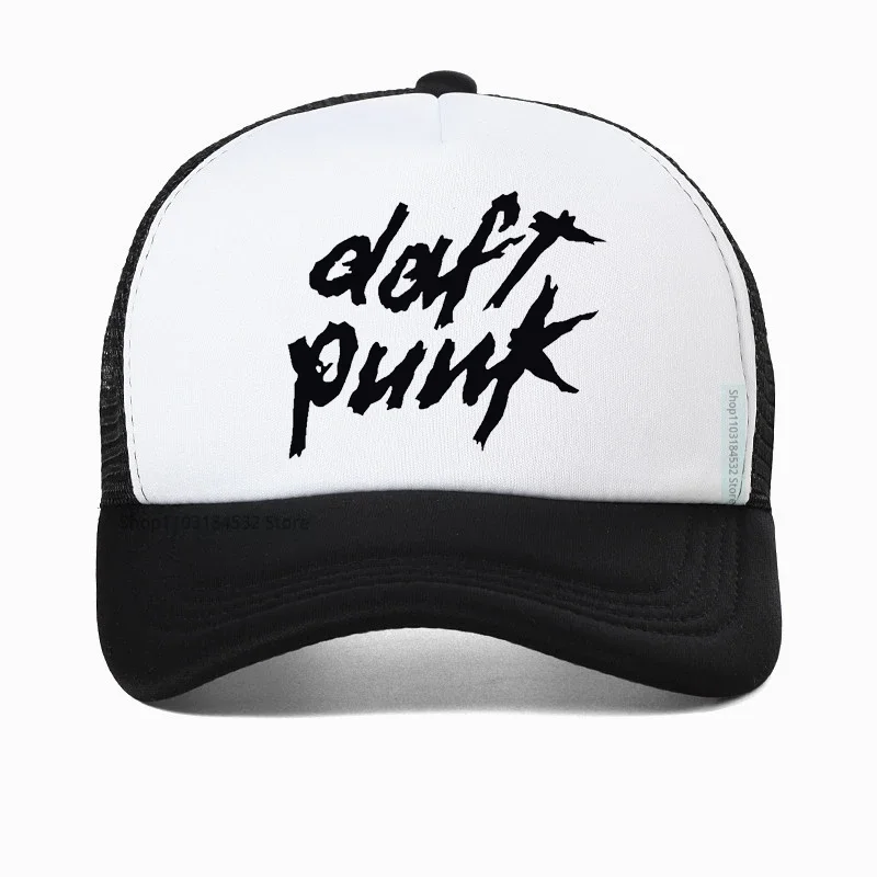 Daft Punk Alive 1997 Tour music Golf hat Summer Style Mesh Breathable Baseball Cap daft punk men rock hat Snapback caps