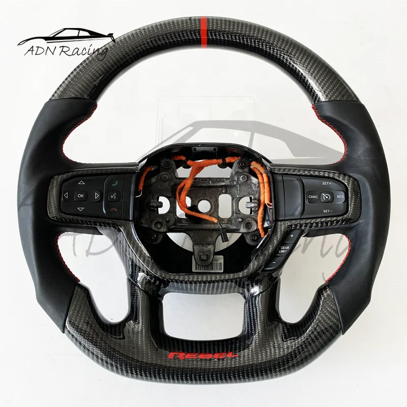 

2019+ For DODGE RAM Carbon Fiber Custom Steering wheels