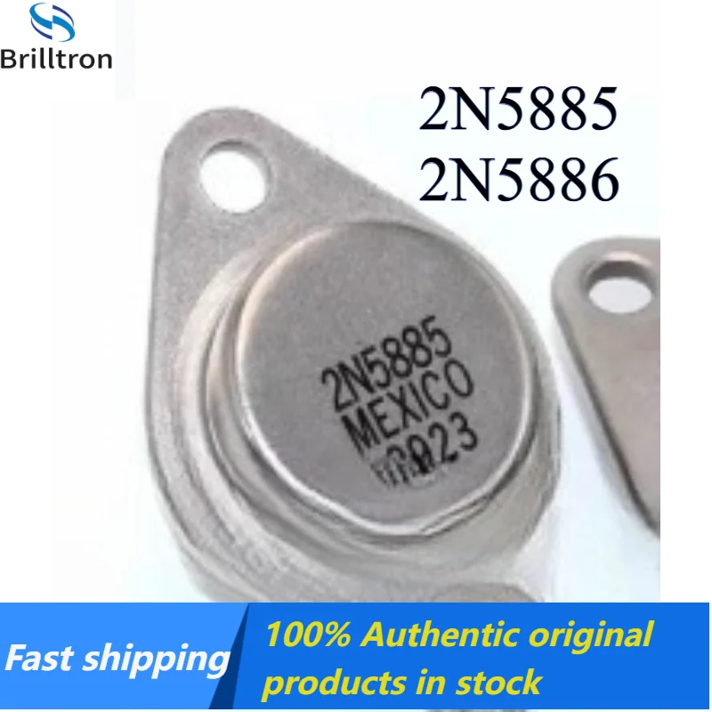 10-30PCS 2N5885 2N5886 TO-3 PNP Metal-Can Power Transistor Brand New Original in Stock , Fast Shipping.