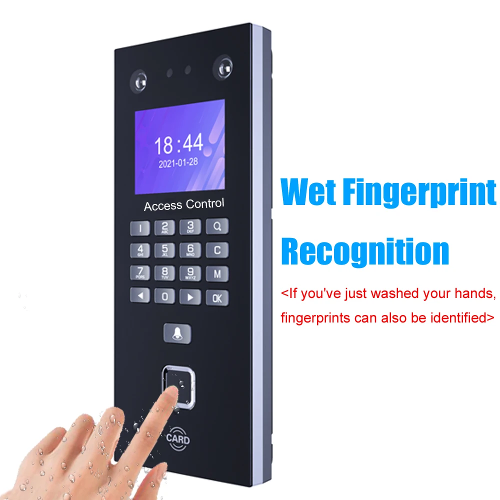 Face Recognition Palmprint Access Control Facial Detection Door Lock Fingerprint Time Attendance Keypad TCP/IP USB RFID Card