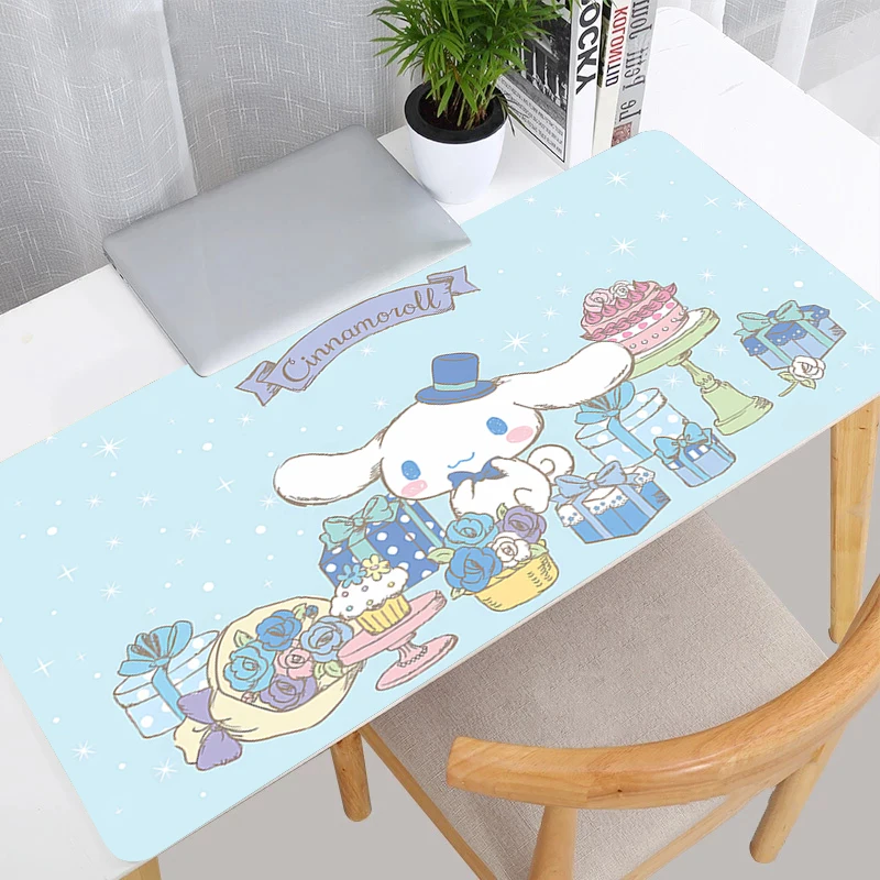 Mouse Pad Cinnamoroll E-sports Anime Gamer Computer HD Mousepad Kawaii Gaming Accessories Tablet Varmilo Keyboard Pad Mausepad