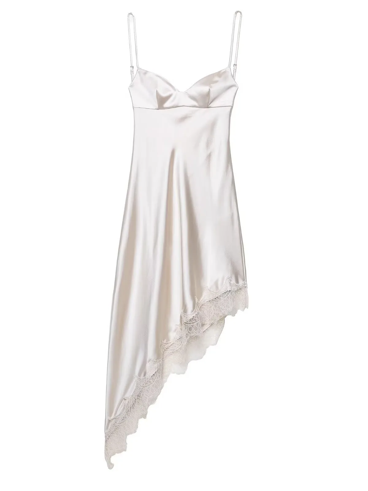 Ele Charm Women's New Autumn Dr Silk Satin Texture Strapl Gown Svel Home Wear Ele Sle No Brand Registered