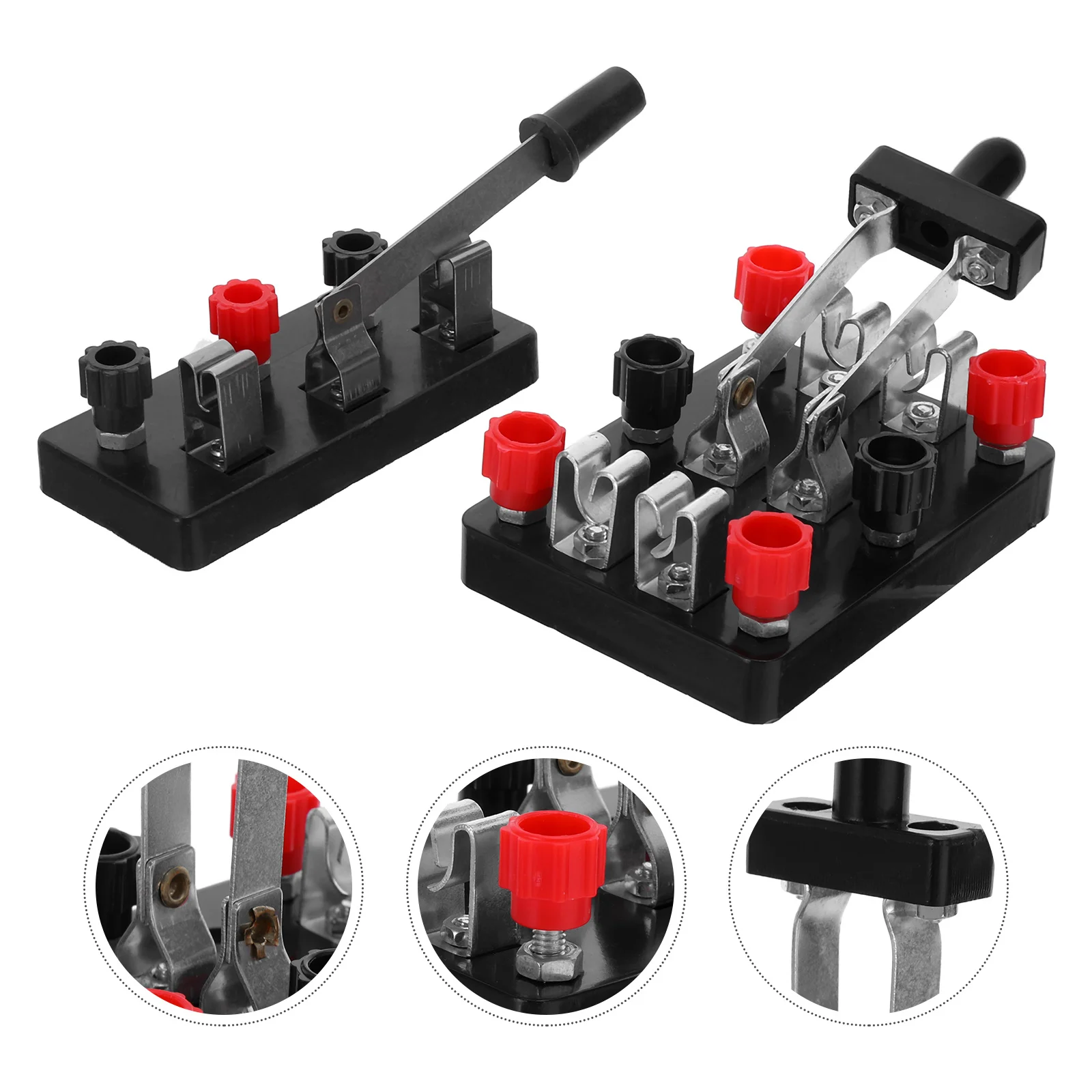 

2Pcs Double Pole Double Throw Knife Switch Physics Teaching Equipment Science Circuit Experiment Electrical Lab Props