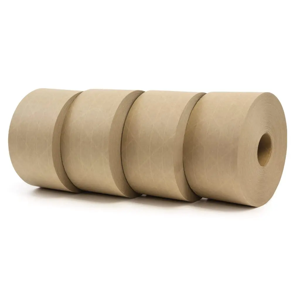 

Water-Activated Tape, 2.83" x 100M Refill Roll (4-Pack), Tan (CBIWAT)