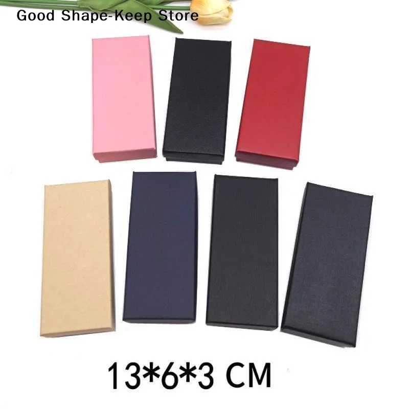dailyRectangular Hard Paper Gift Boxes Multicolor Secure Closure Lids Durable Jewelry Organizers for Short Trip Storage Use