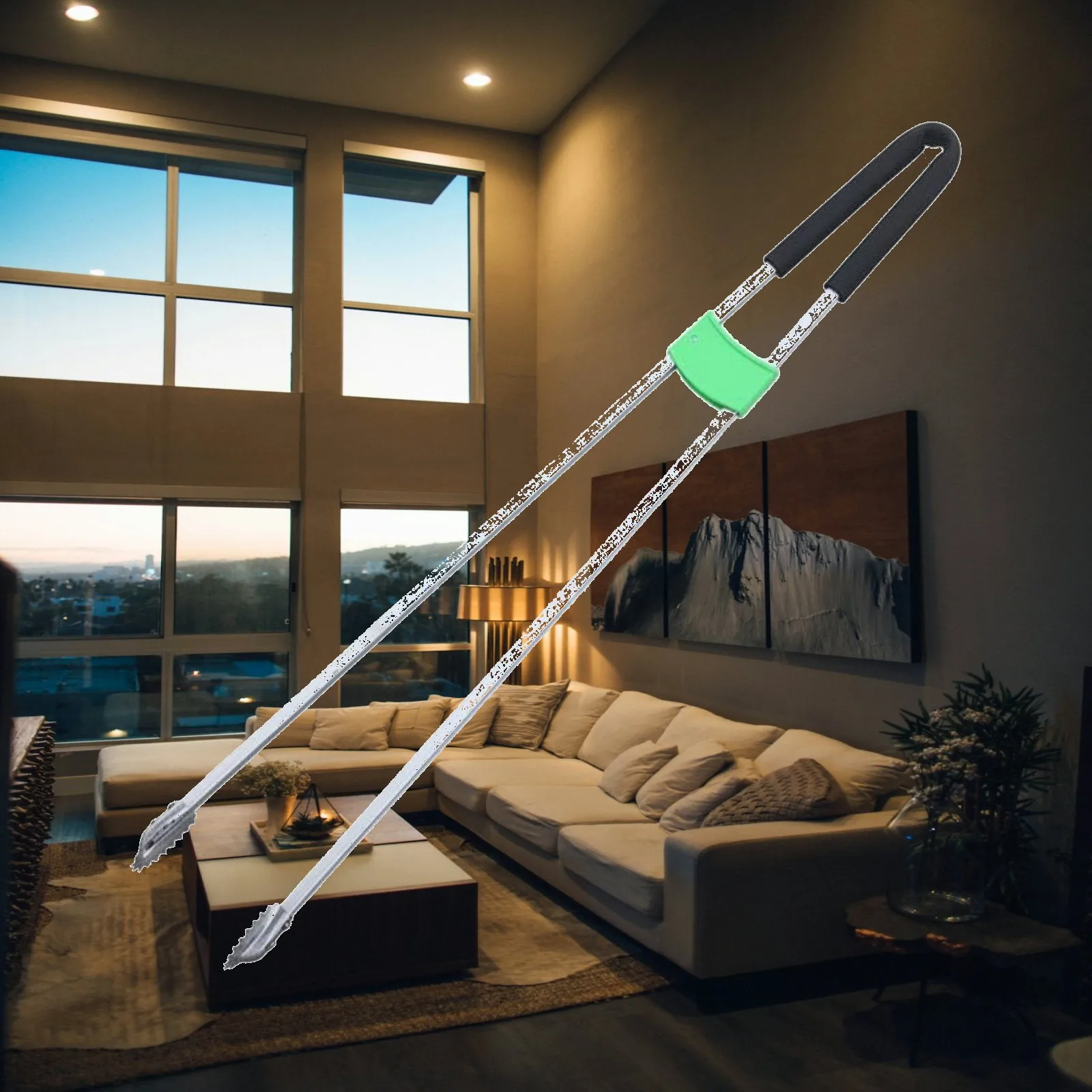 Trash Picker Extended Length Ergonomic Reacher Grabber Firm Hold Claw Cleaning Aid for Outdoor Garbage Pickup
